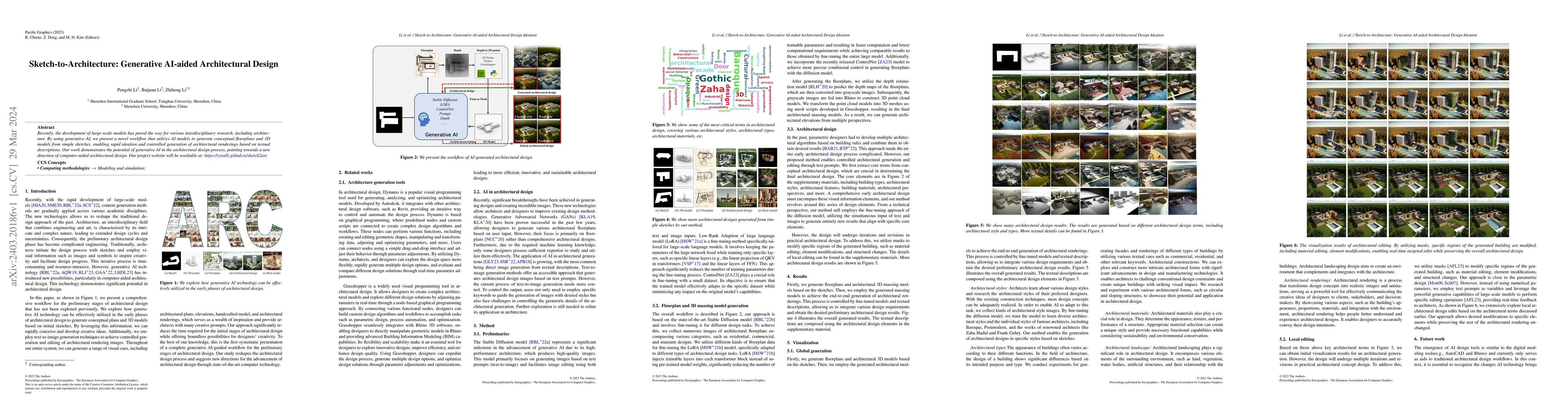 Thumbnail for Sketch-to-Architecture: Generative AI-aided Architectural Design