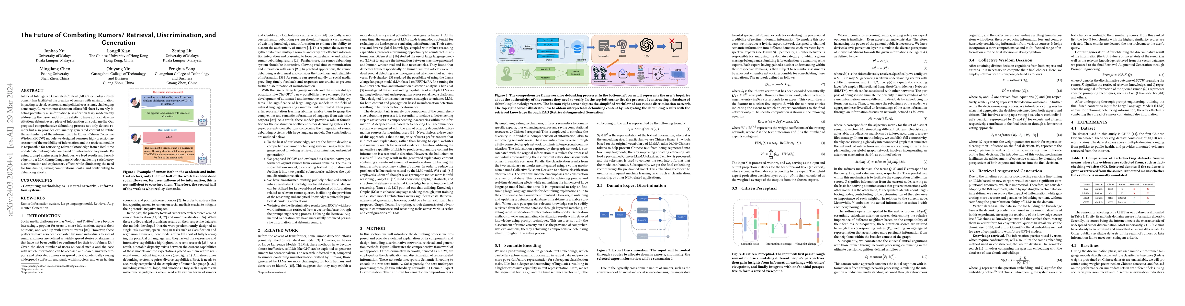 Thumbnail for The Future of Combating Rumors? Retrieval, Discrimination, and
  Generation