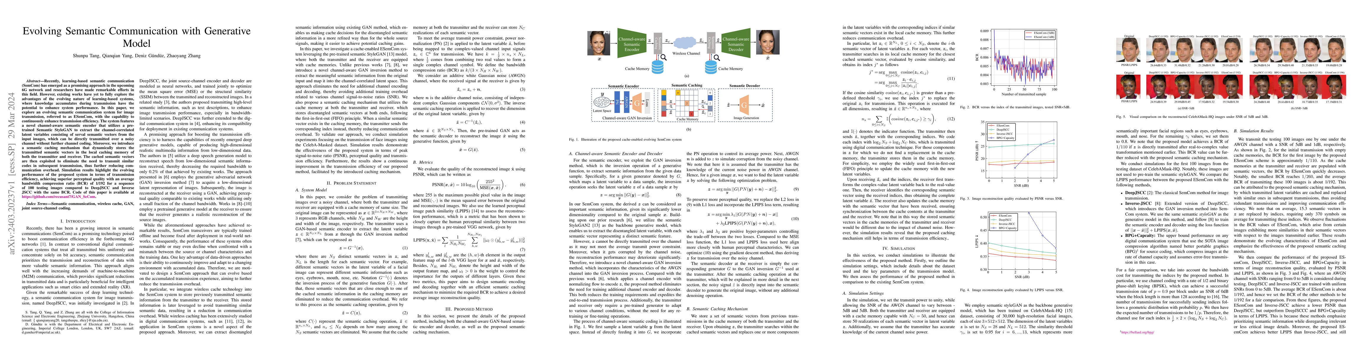 Thumbnail for Evolving Semantic Communication with Generative Model