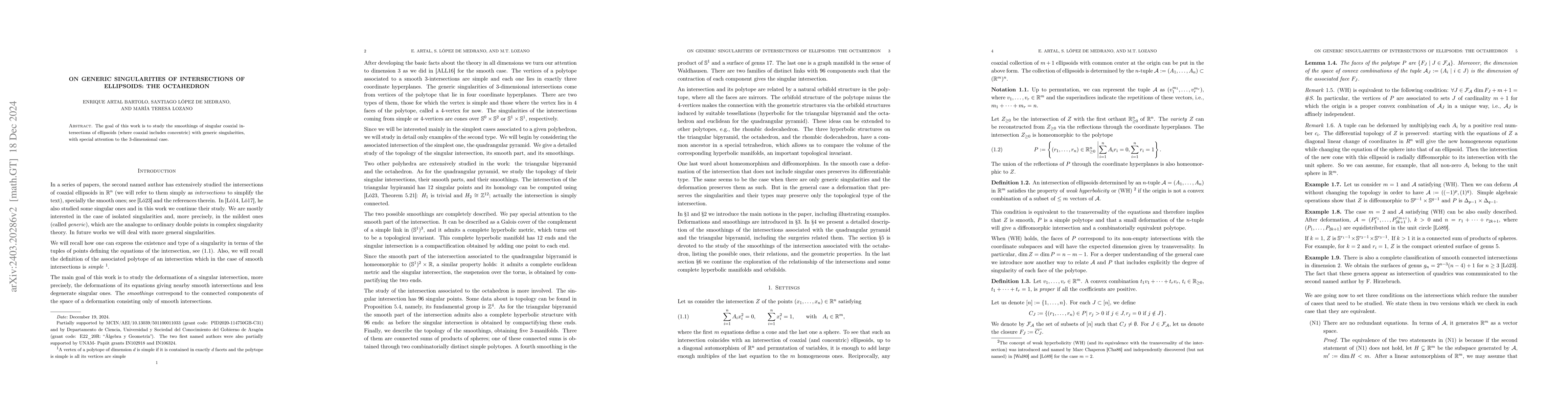 Thumbnail for On generic singularities of intersections of ellipsoids: the octahedron