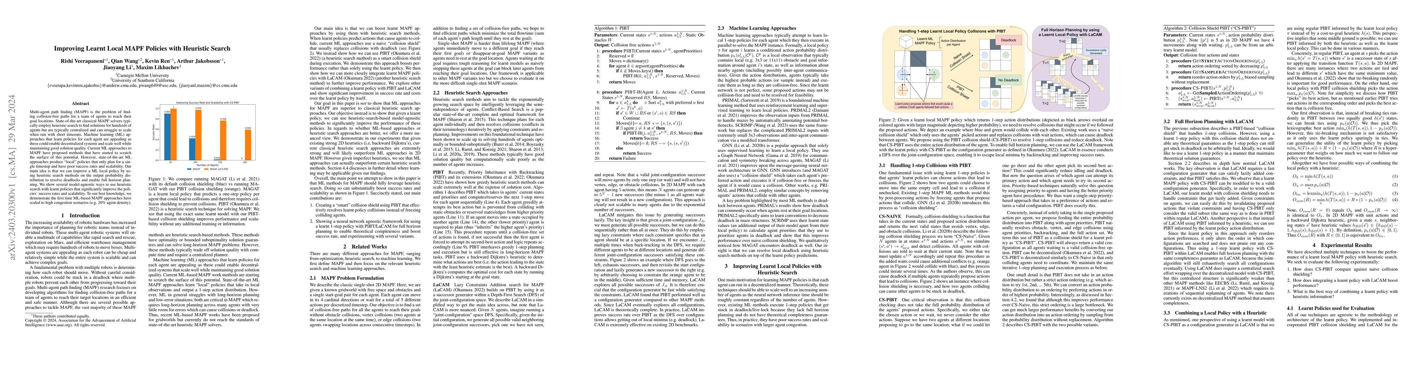 Thumbnail for Improving Learnt Local MAPF Policies with Heuristic Search