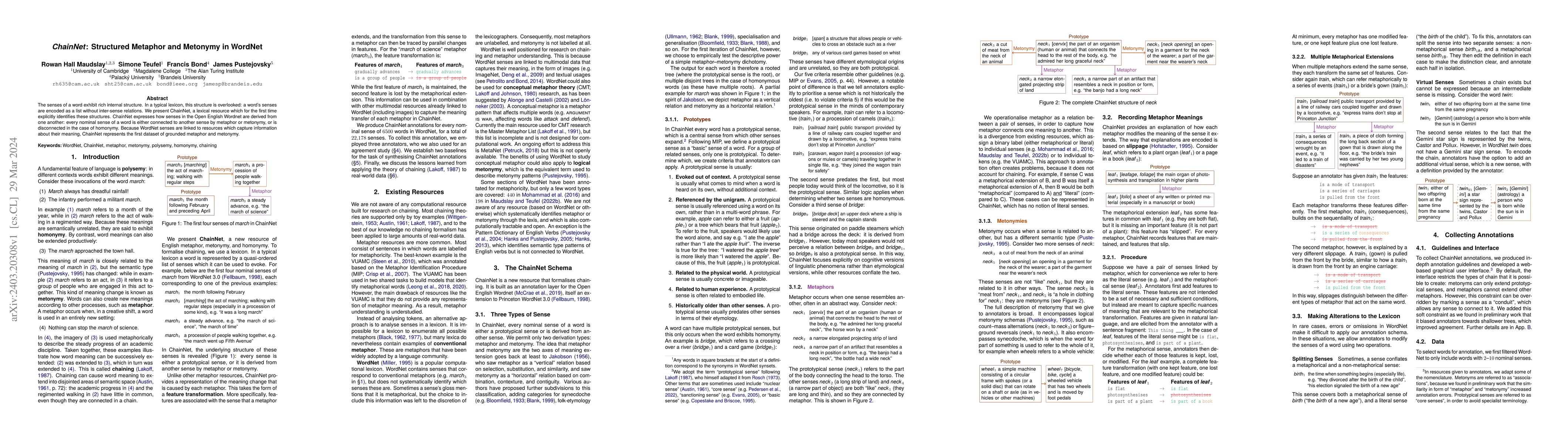 Thumbnail for ChainNet: Structured Metaphor and Metonymy in WordNet