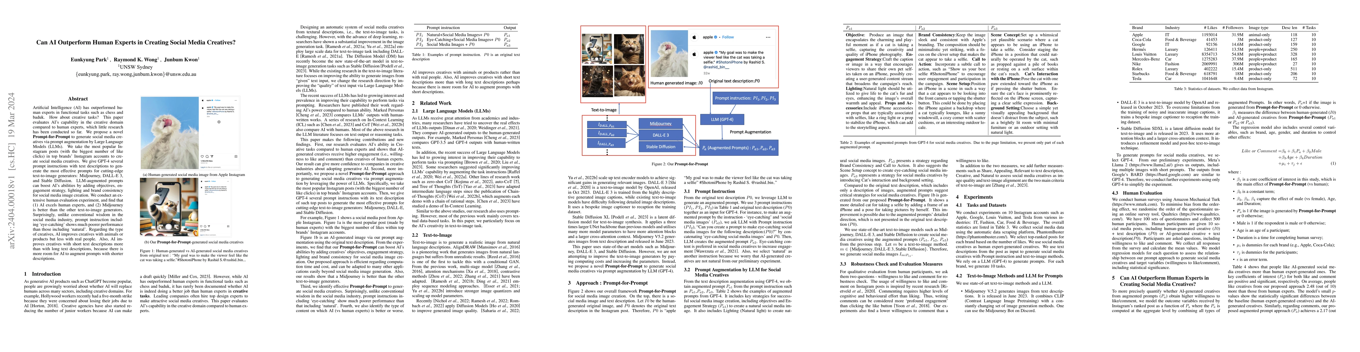 Thumbnail for Can AI Outperform Human Experts in Creating Social Media Creatives?