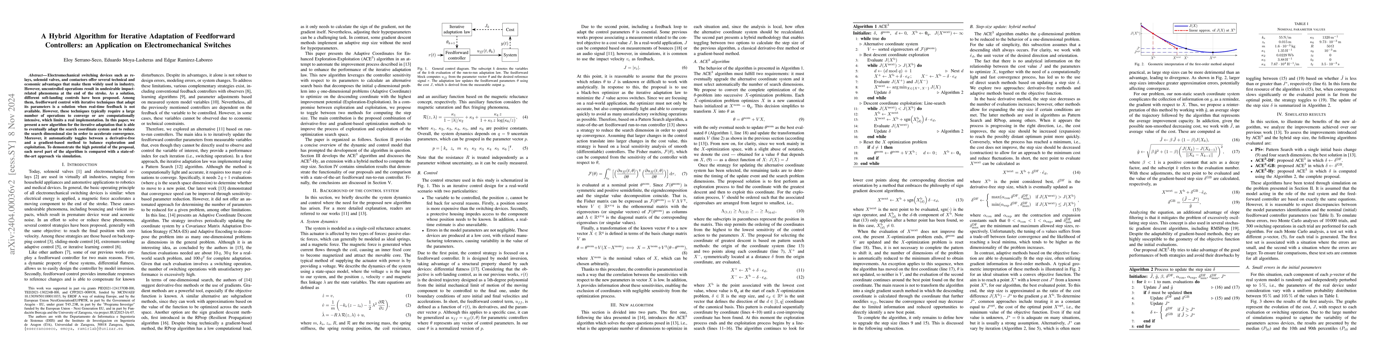 Thumbnail for A Fast Convergence Algorithm for Iterative Adaptation of Feedforward
  Controller Parameters