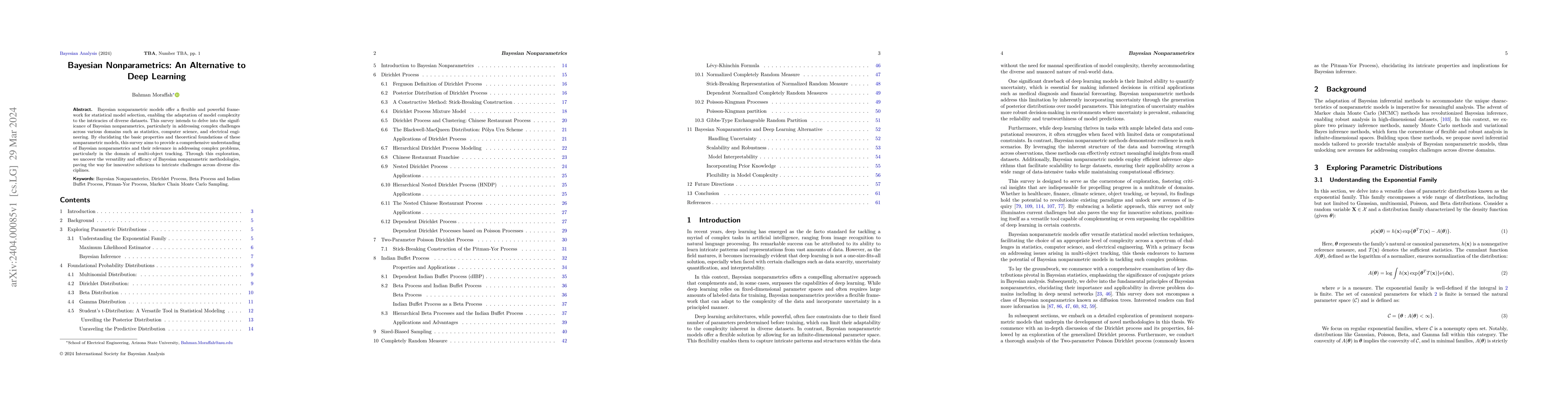 Thumbnail for Bayesian Nonparametrics: An Alternative to Deep Learning