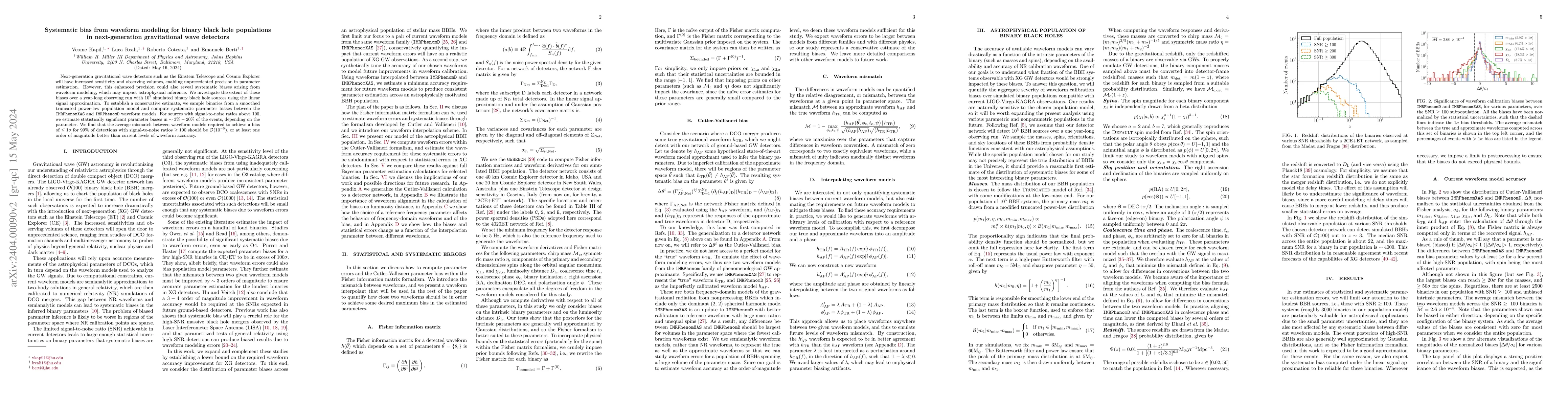 Thumbnail for Systematic bias from waveform modeling for binary black hole populations
  in next-generation gravitational wave detectors