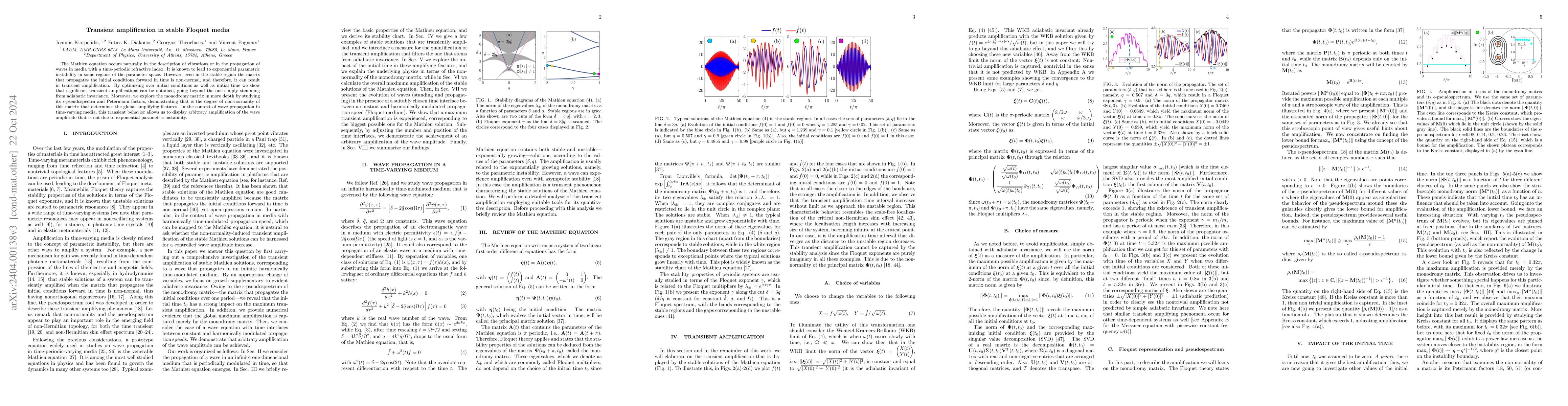 Thumbnail for Transient amplification in Floquet media: the Mathieu oscillator example