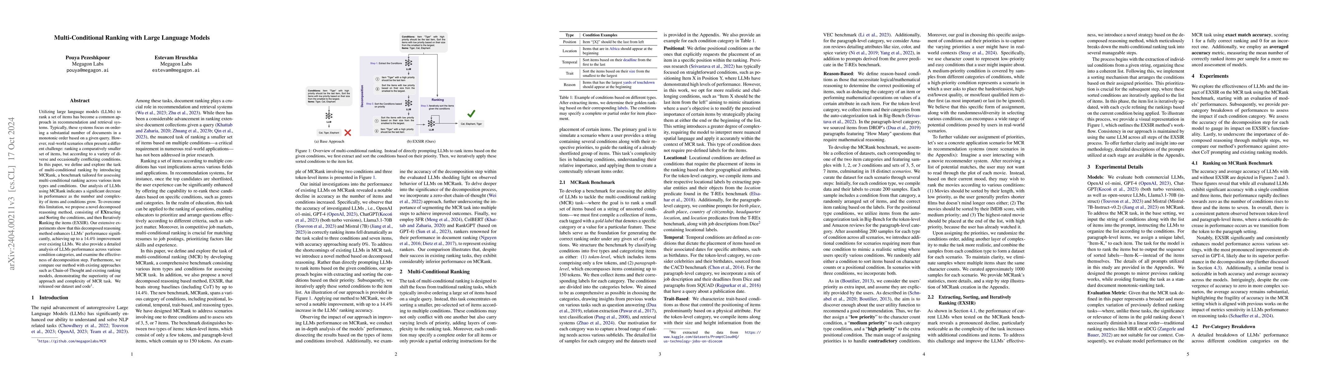Thumbnail for Multi-Conditional Ranking with Large Language Models