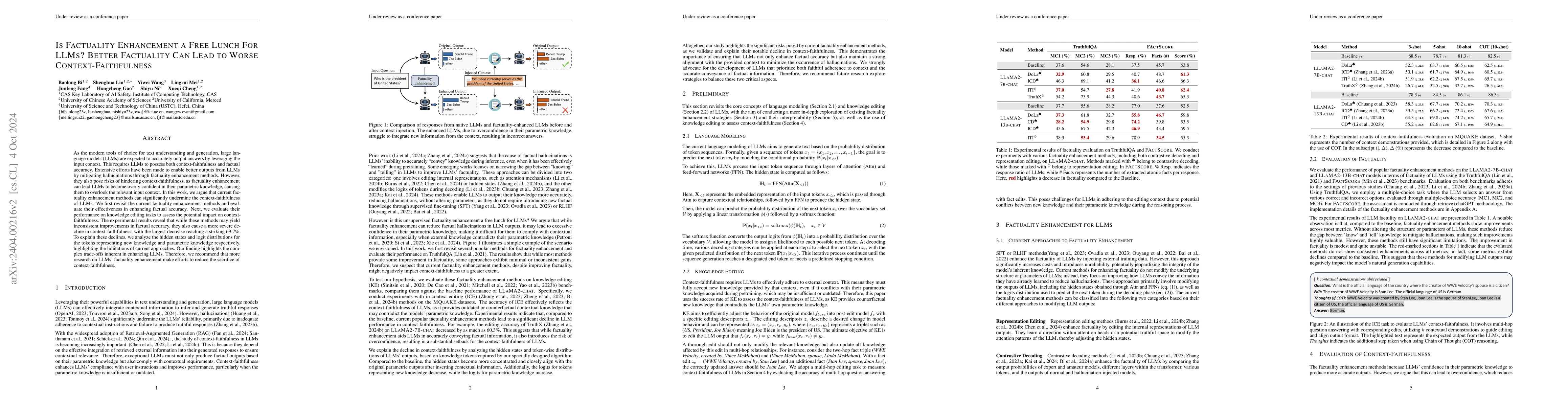 Thumbnail for Is Factuality Decoding a Free Lunch for LLMs? Evaluation on Knowledge
  Editing Benchmark