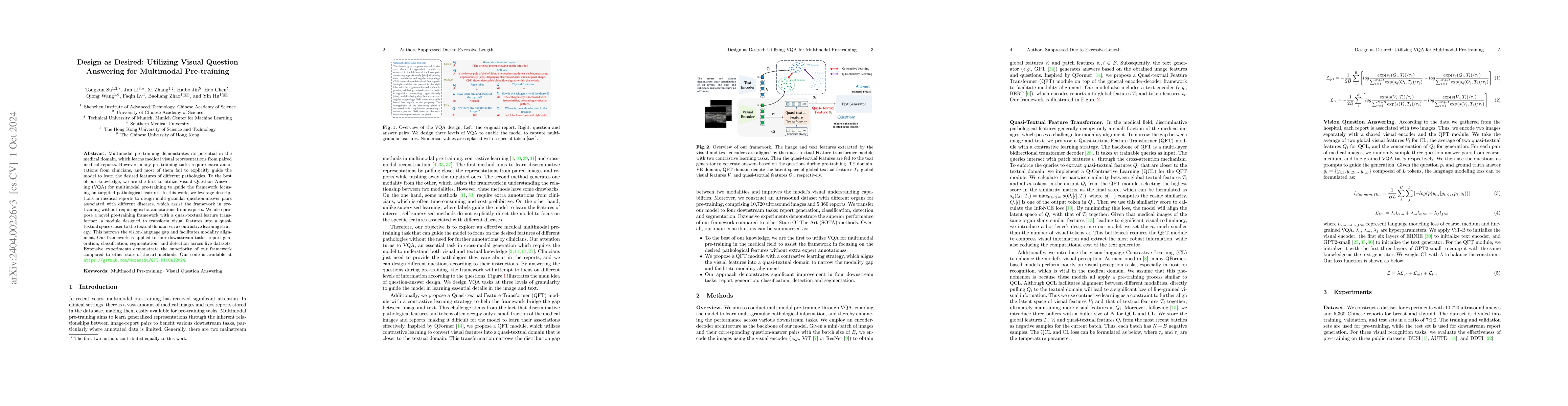 Thumbnail for Design as Desired: Utilizing Visual Question Answering for Multimodal
  Pre-training