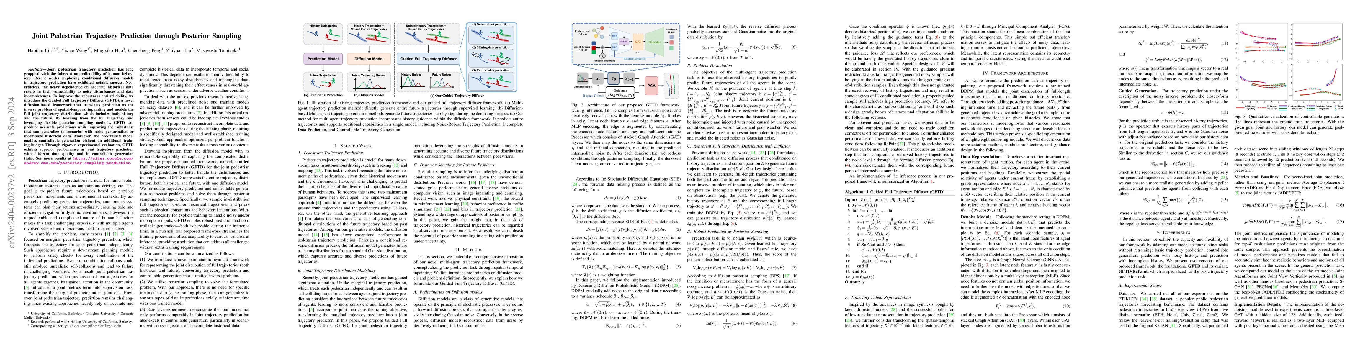 Thumbnail for Joint Pedestrian Trajectory Prediction through Posterior Sampling