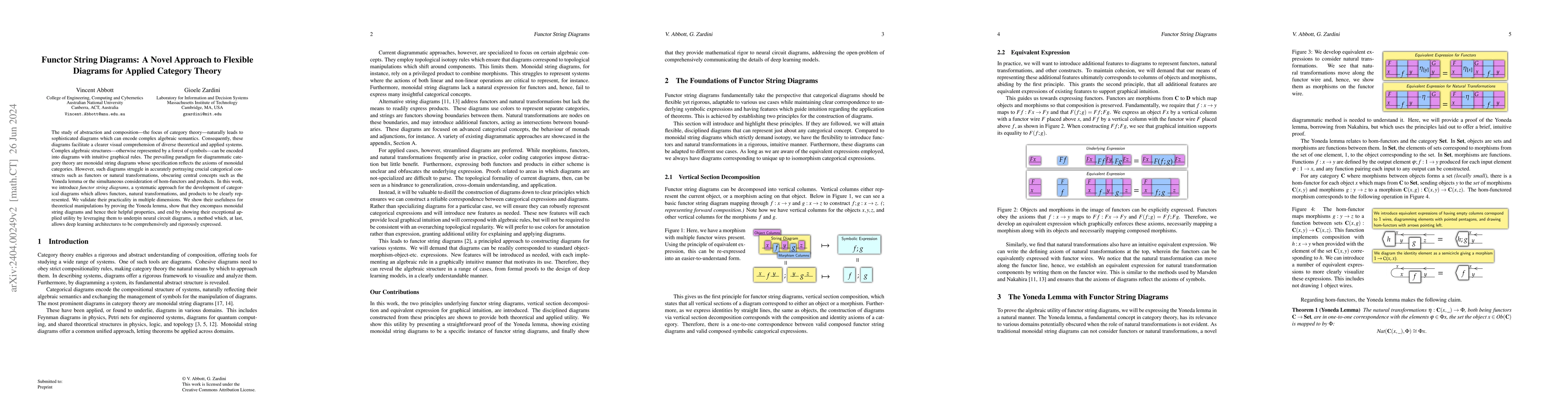 Thumbnail for Functor String Diagrams: A Novel Approach to Flexible Diagrams for
  Applied Category Theory