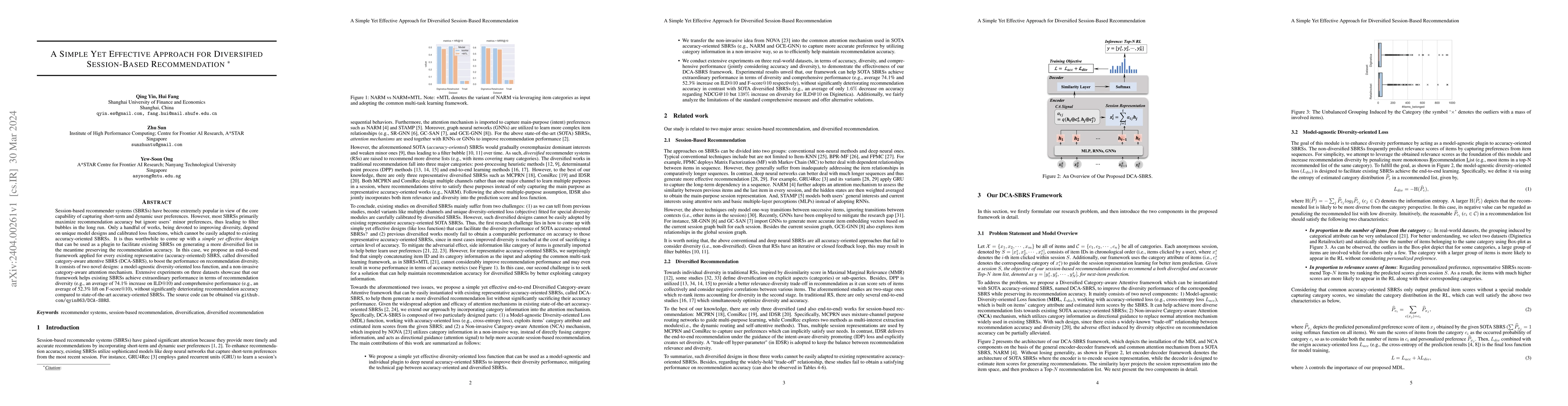Thumbnail for A Simple Yet Effective Approach for Diversified Session-Based
  Recommendation