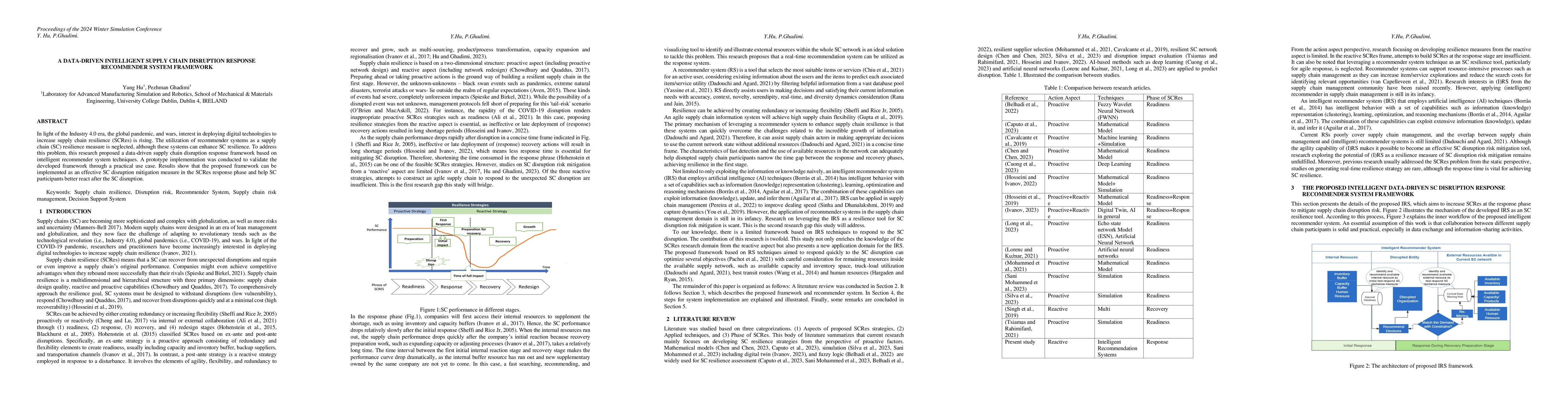 Thumbnail for Leveraging Intelligent Recommender system as a first step resilience
  measure -- A data-driven supply chain disruption response framework