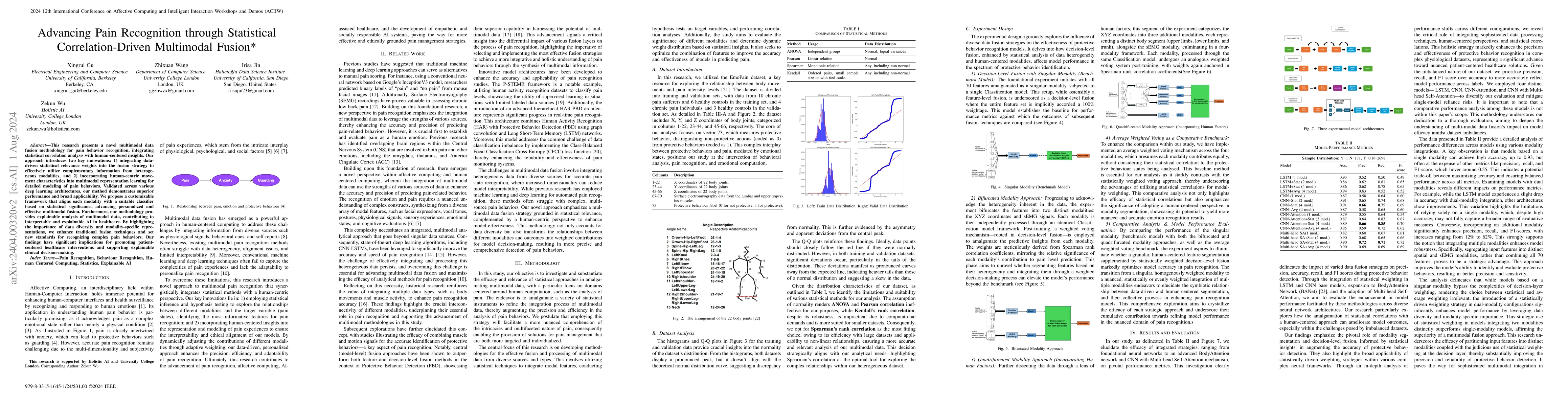 Thumbnail for Advancing Multimodal Data Fusion in Pain Recognition: A Strategy
  Leveraging Statistical Correlation and Human-Centered Perspectives