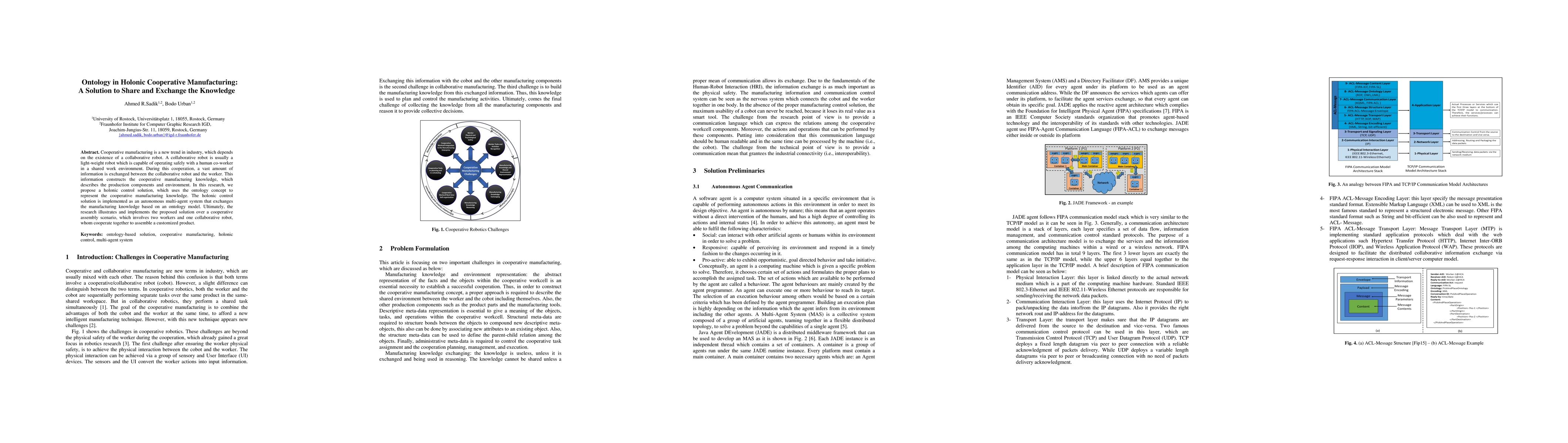 Thumbnail for Ontology in Holonic Cooperative Manufacturing: A Solution to Share and
  Exchange the Knowledge