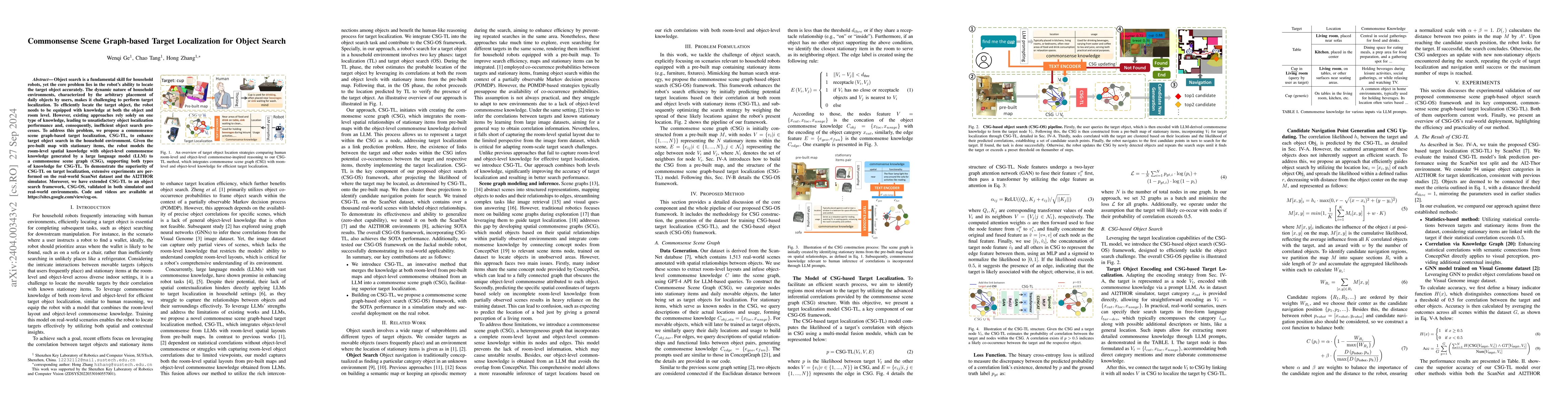 Thumbnail for Commonsense Scene Graph-based Target Localization for Object Search