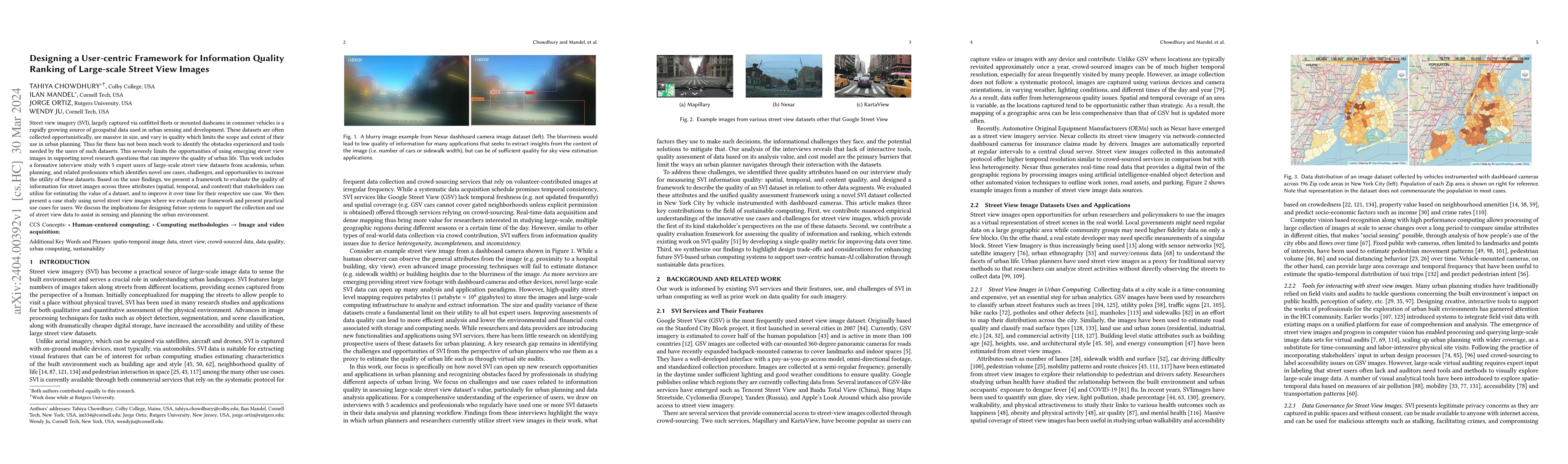 Thumbnail for Designing a User-centric Framework for Information Quality Ranking of
  Large-scale Street View Images