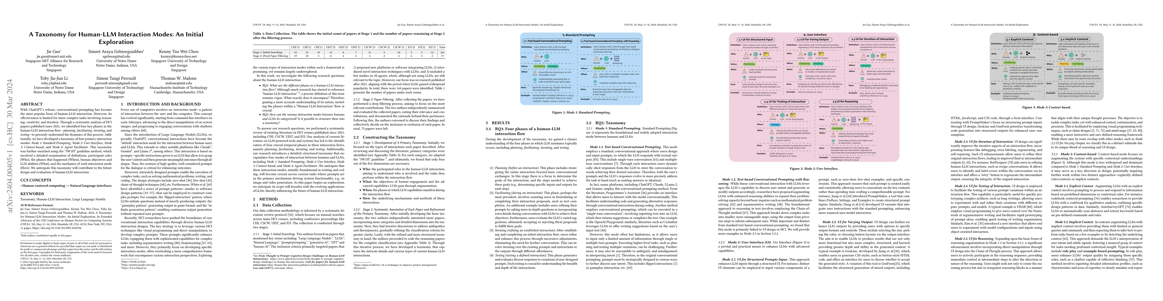 Thumbnail for A Taxonomy for Human-LLM Interaction Modes: An Initial Exploration