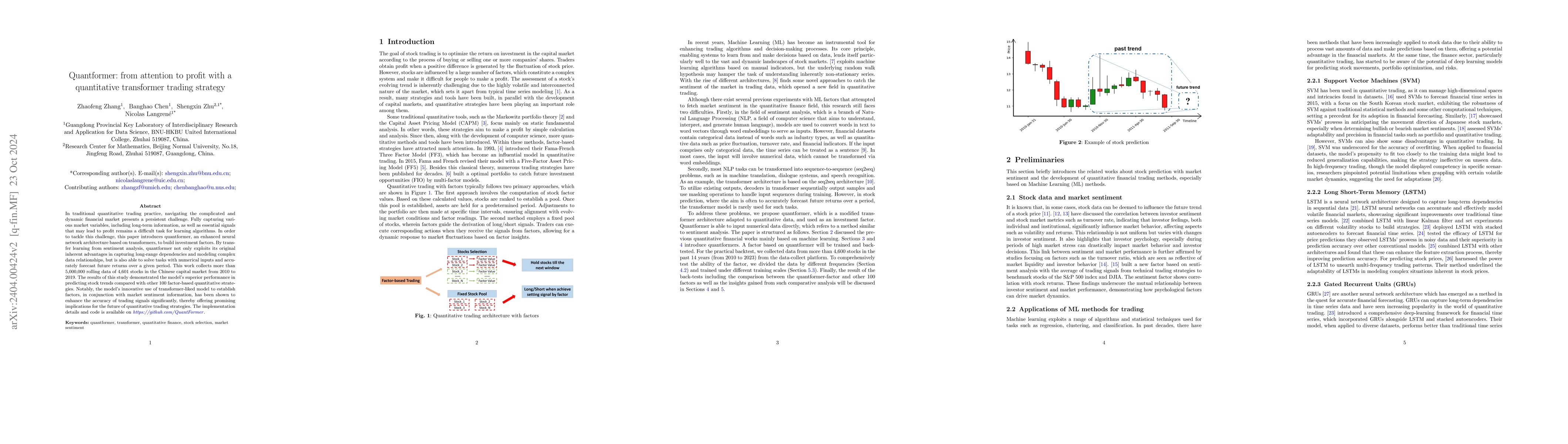 Thumbnail for From attention to profit: quantitative trading strategy based on
  transformer