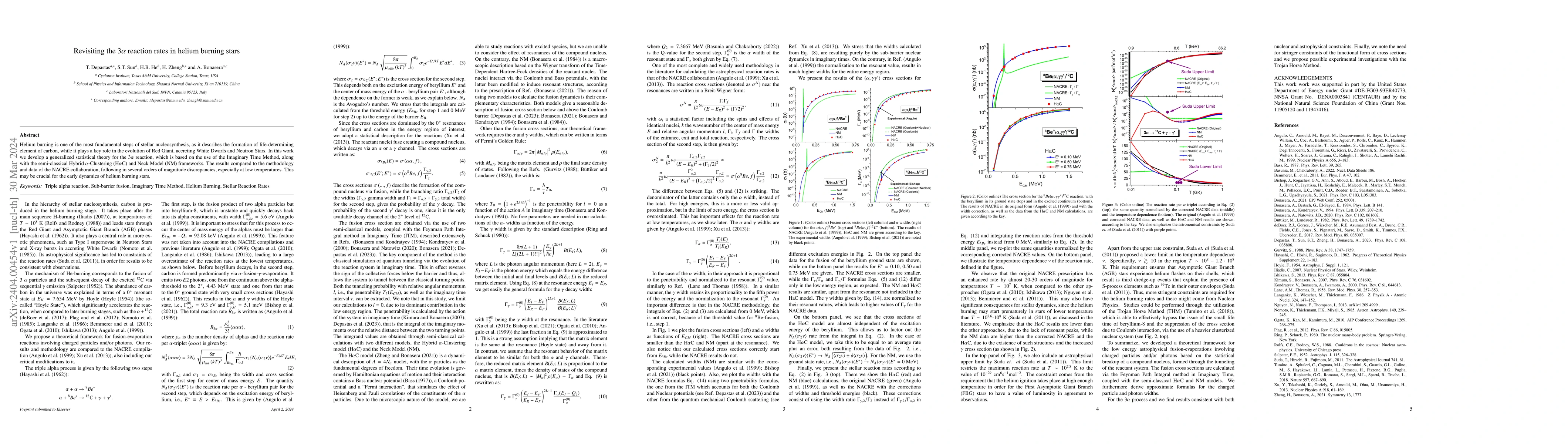 Thumbnail for Revisiting the 3{\alpha} reaction rates in helium burning stars