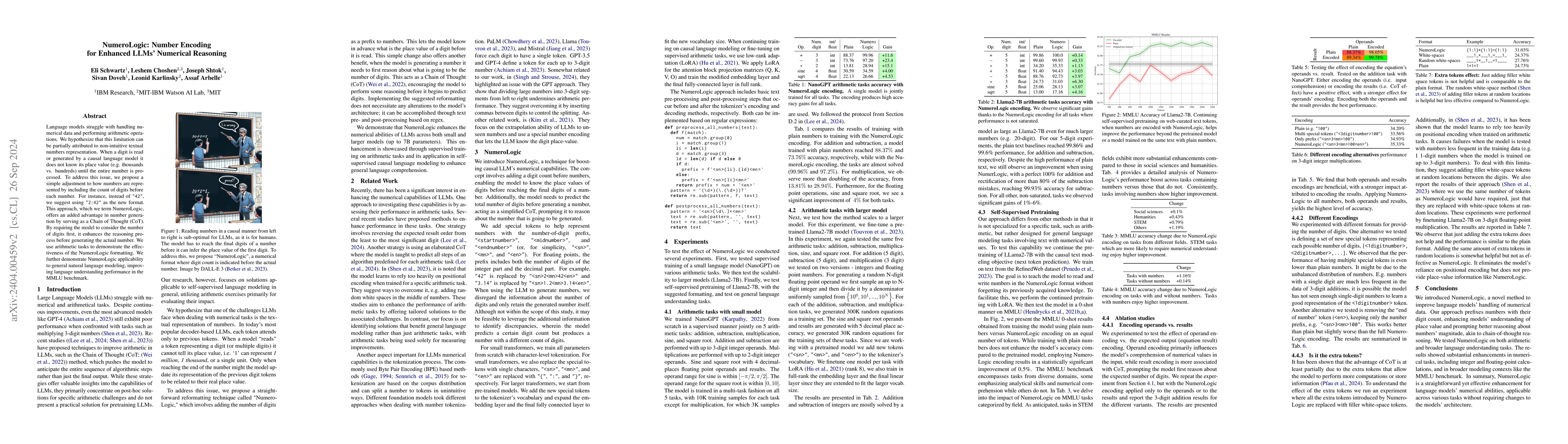 Thumbnail for NumeroLogic: Number Encoding for Enhanced LLMs' Numerical Reasoning
