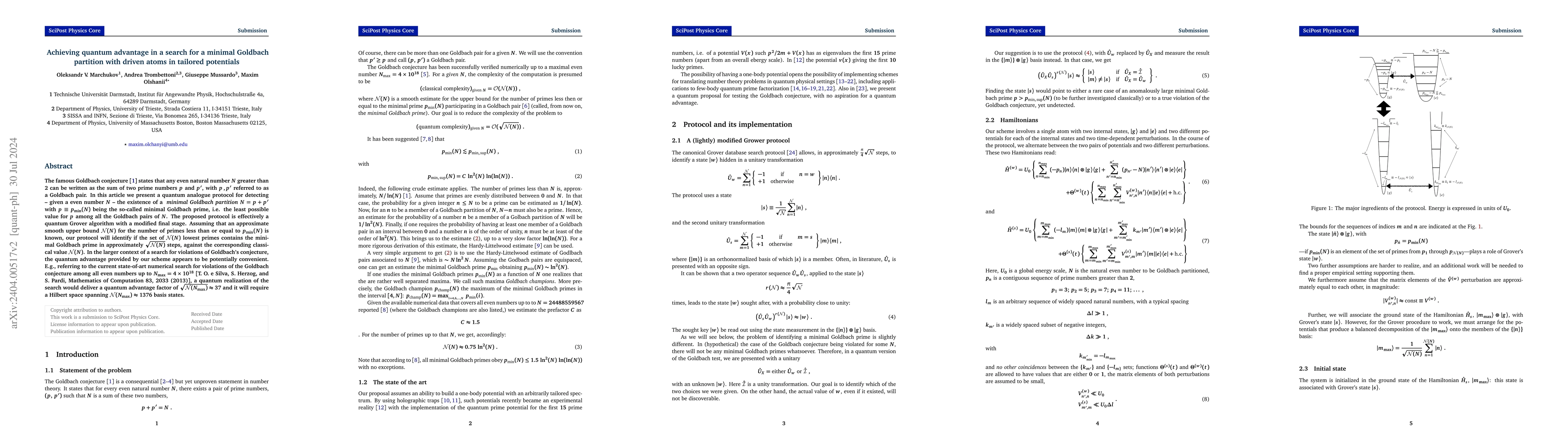 Thumbnail for Achieving quantum advantage in a search for a minimal Goldbach partition
  with driven atoms in tailored potentials