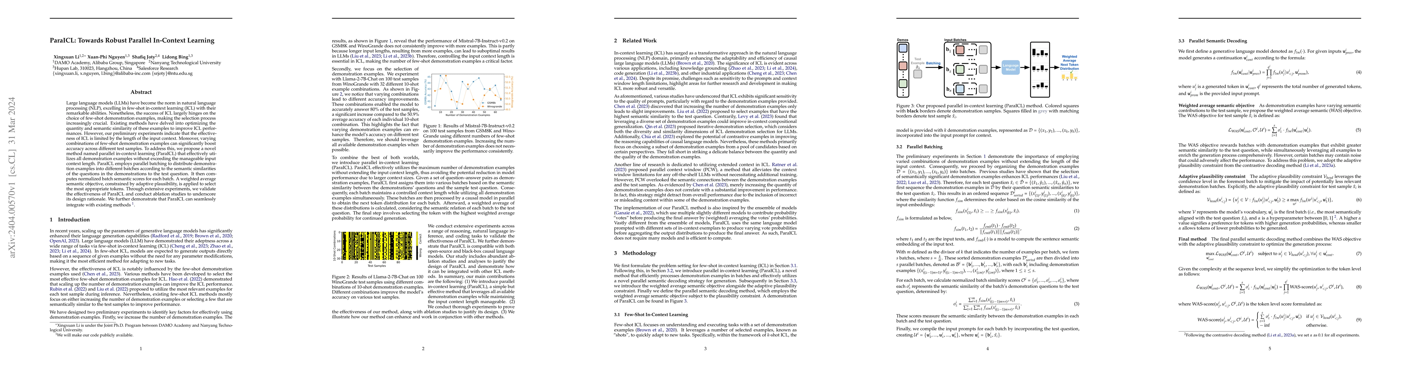 Thumbnail for ParaICL: Towards Robust Parallel In-Context Learning