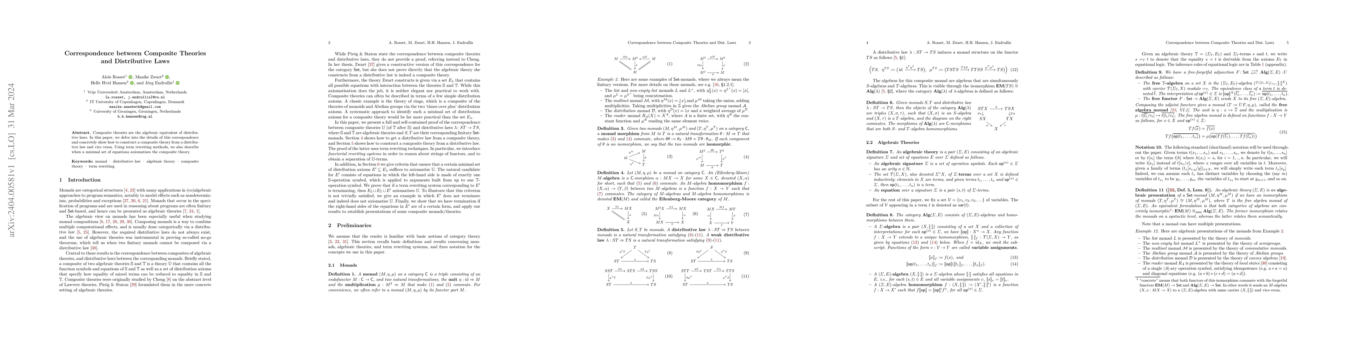 Thumbnail for Correspondence between Composite Theories and Distributive Laws