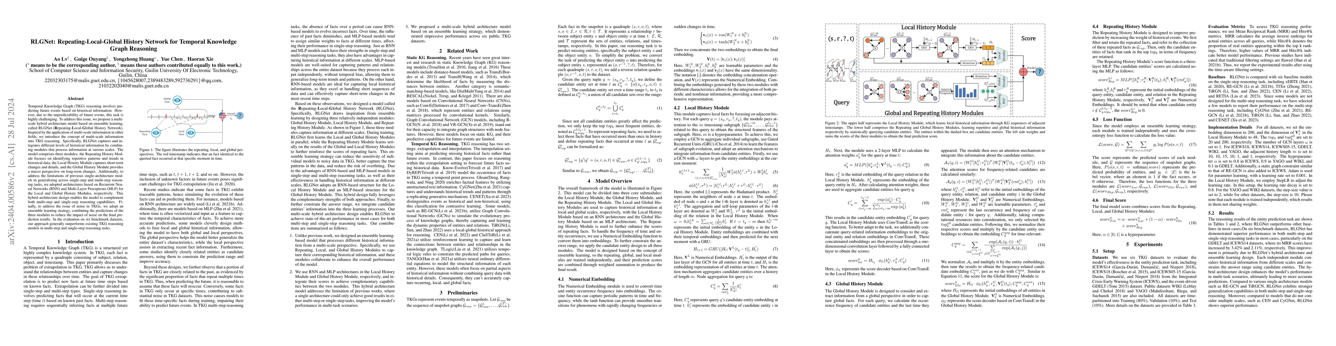 Thumbnail for RLGNet: Repeating-Local-Global History Network for Temporal Knowledge
  Graph Reasoning