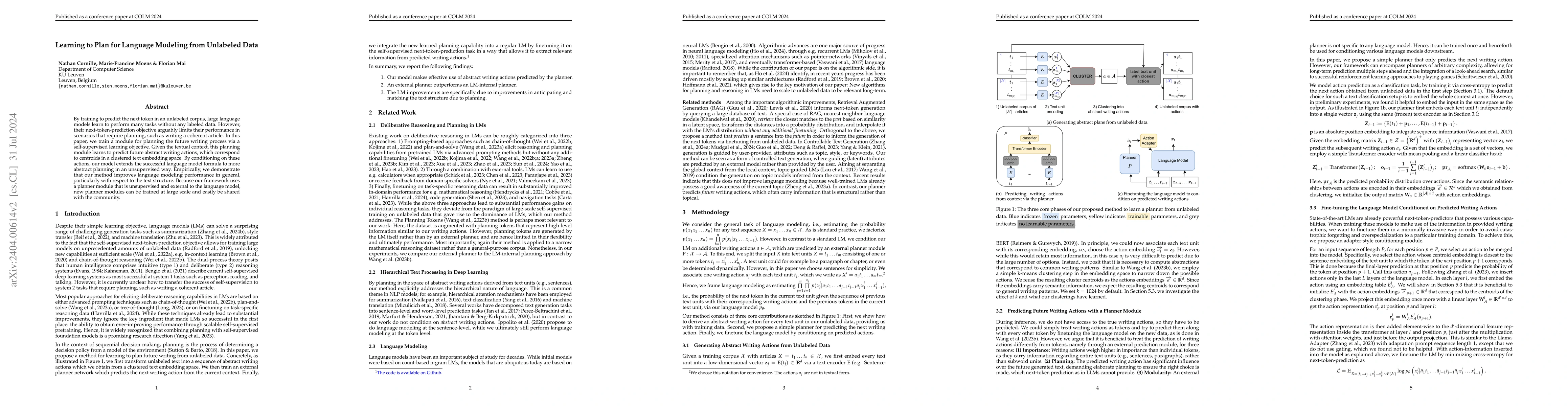 Thumbnail for Learning to Plan for Language Modeling from Unlabeled Data