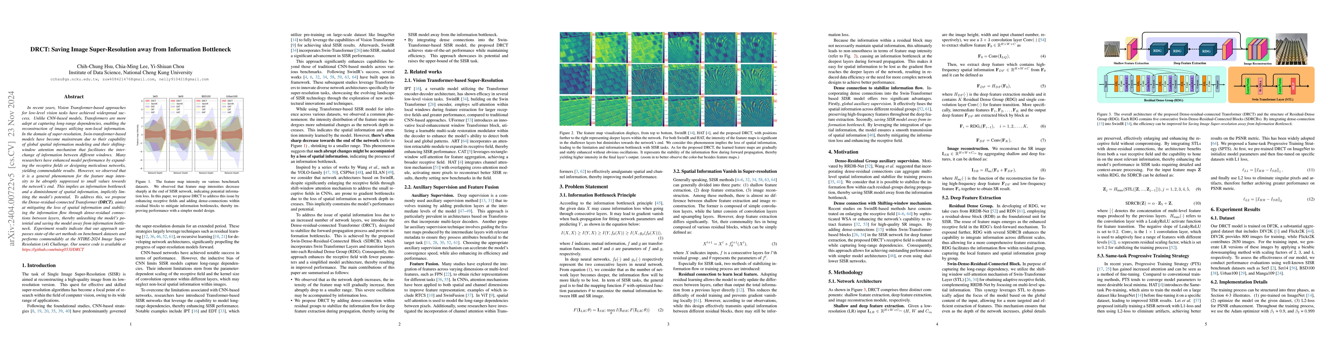 Thumbnail for DRCT: Saving Image Super-resolution away from Information Bottleneck