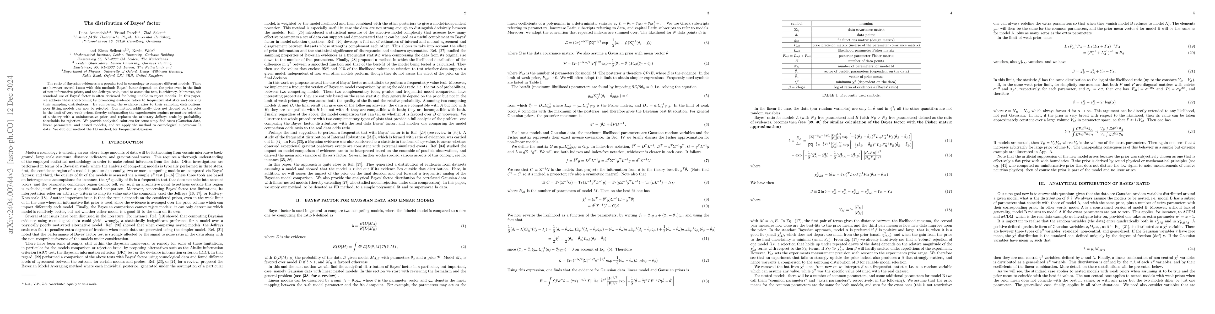 Thumbnail for The distribution of Bayes' ratio