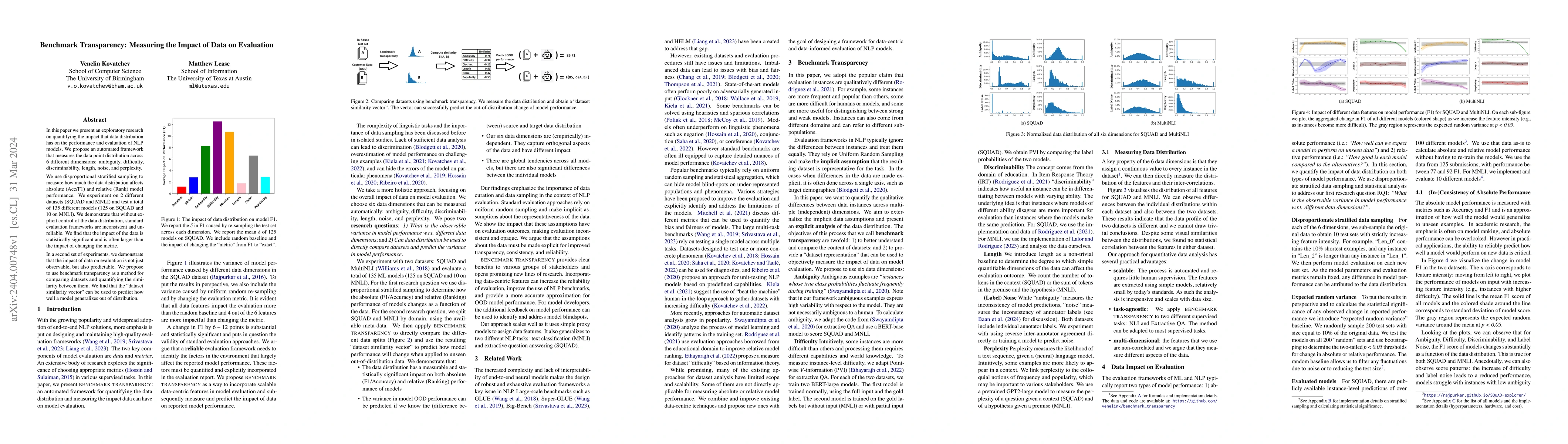 Thumbnail for Benchmark Transparency: Measuring the Impact of Data on Evaluation