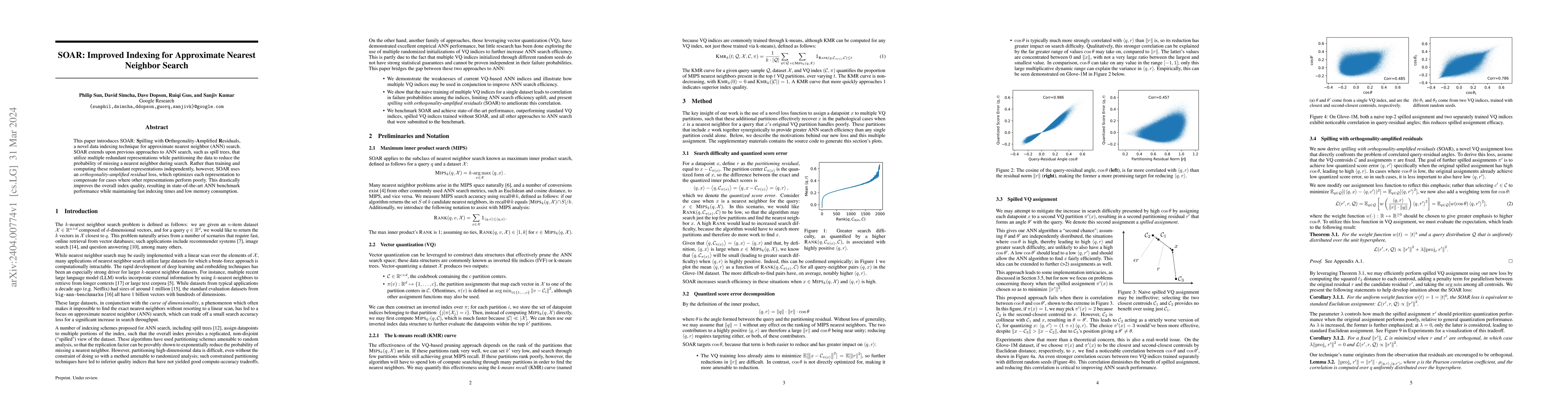 Thumbnail for SOAR: Improved Indexing for Approximate Nearest Neighbor Search