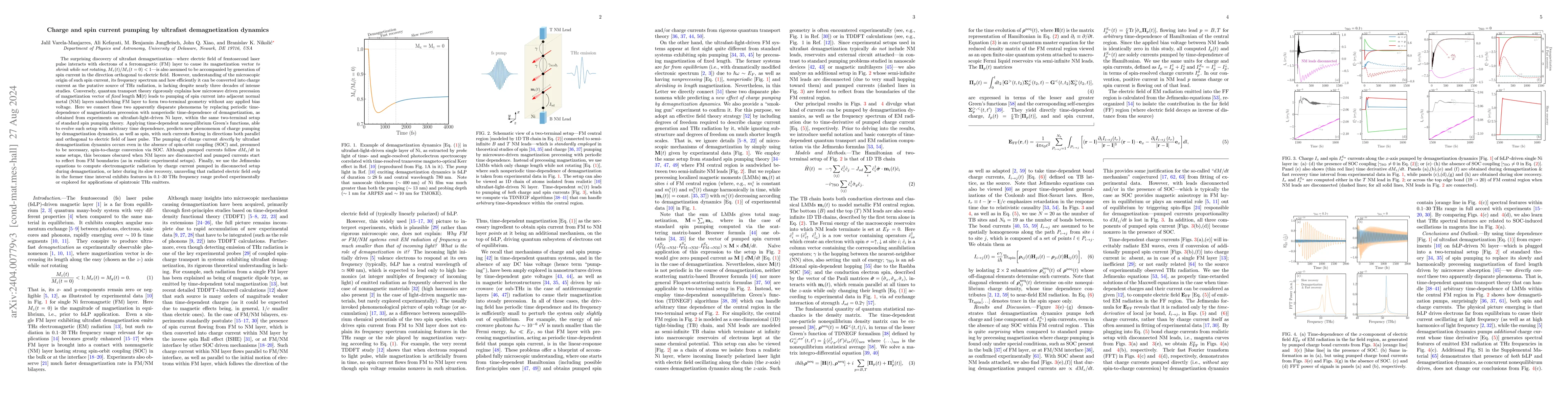 Thumbnail for Charge and spin current pumping by ultrafast demagnetization dynamics