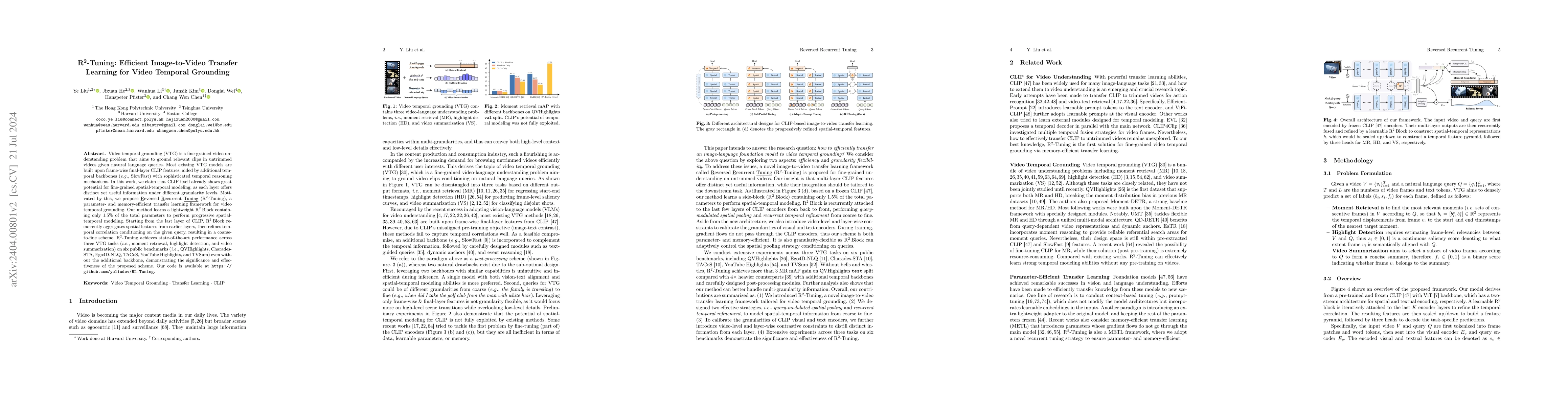 Thumbnail for $R^2$-Tuning: Efficient Image-to-Video Transfer Learning for Video
  Temporal Grounding