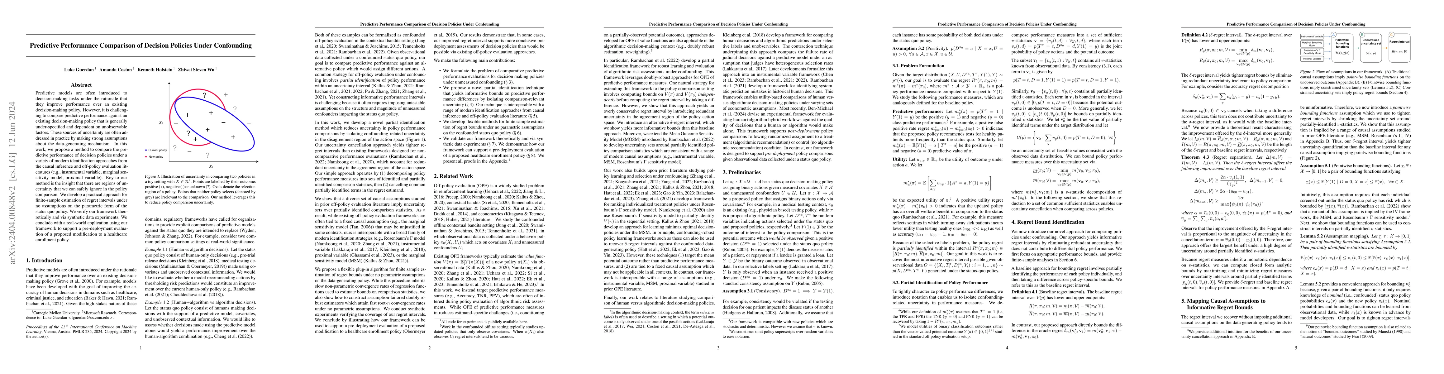 Thumbnail for Predictive Performance Comparison of Decision Policies Under Confounding