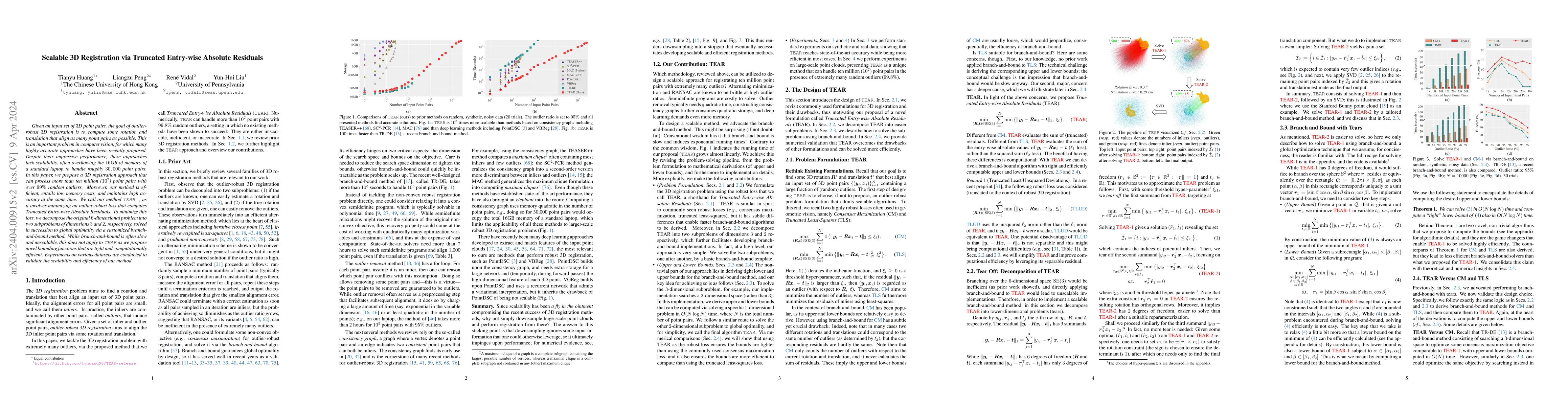 Thumbnail for Scalable 3D Registration via Truncated Entry-wise Absolute Residuals