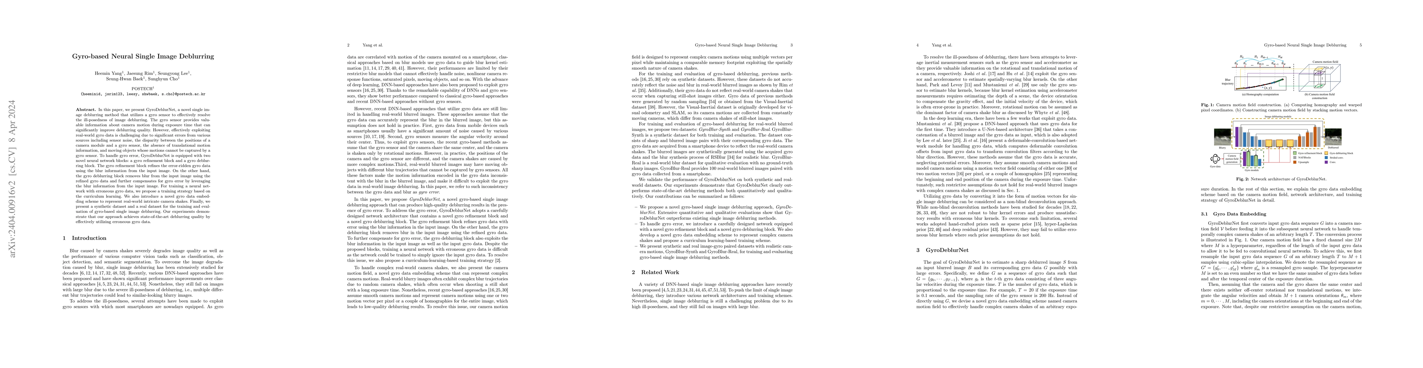 Thumbnail for Gyro-based Neural Single Image Deblurring