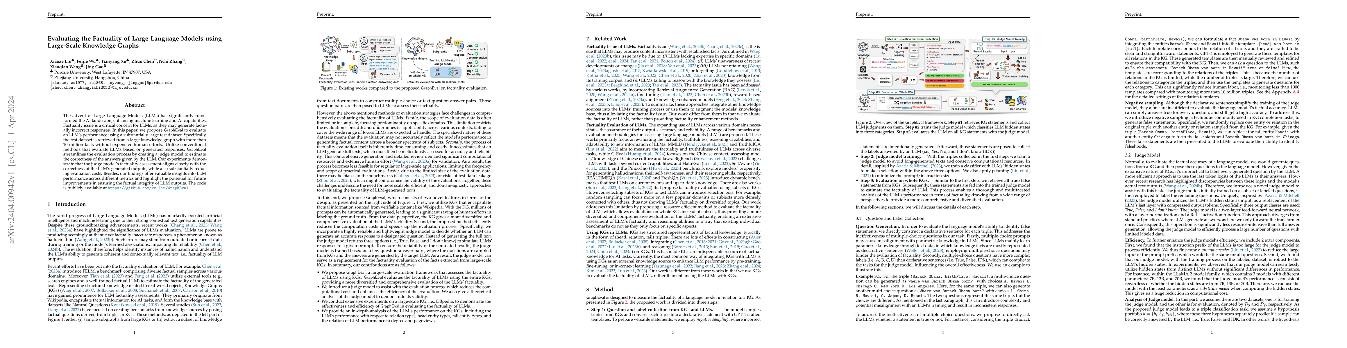 Thumbnail for Evaluating the Factuality of Large Language Models using Large-Scale
  Knowledge Graphs