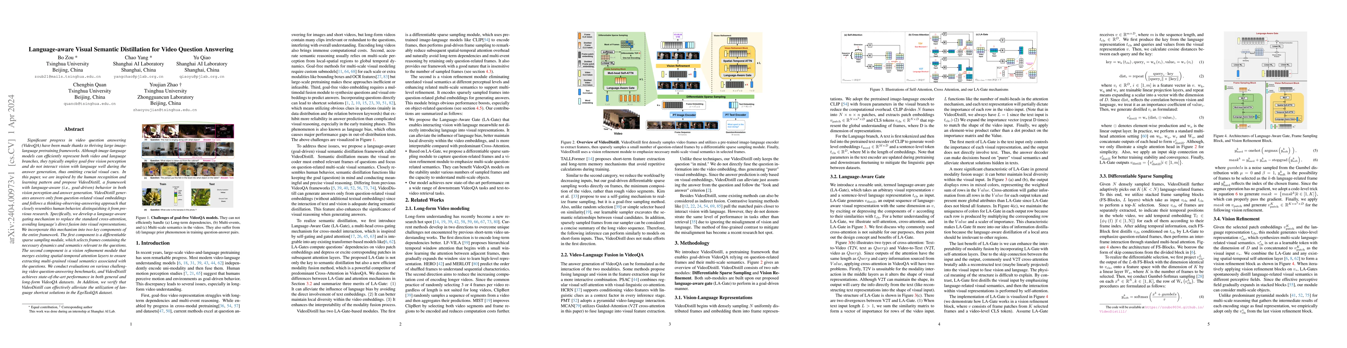 Thumbnail for VideoDistill: Language-aware Vision Distillation for Video Question
  Answering