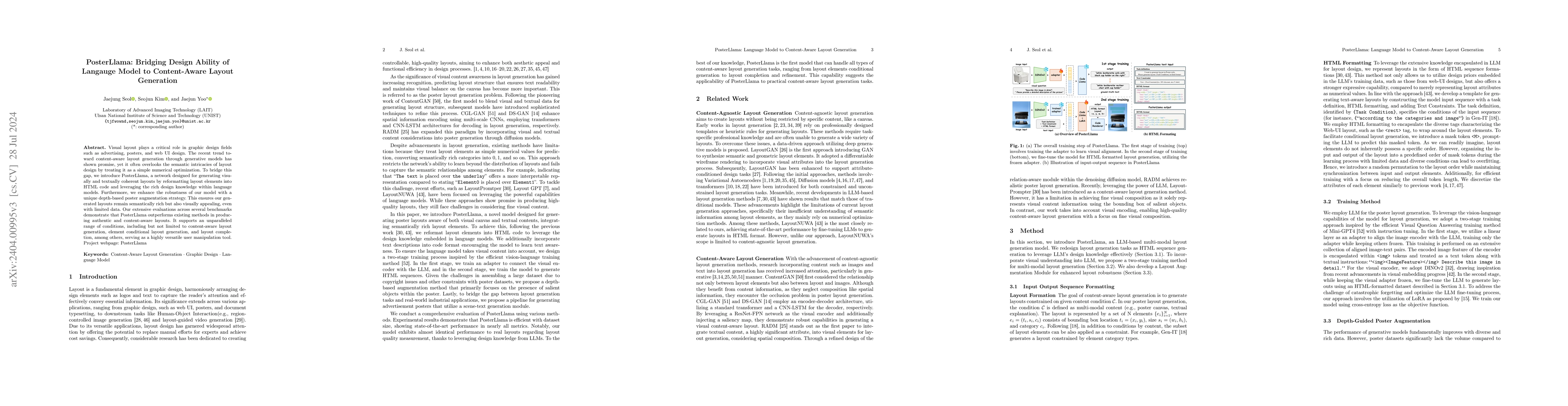 Thumbnail for PosterLlama: Bridging Design Ability of Langauge Model to Contents-Aware
  Layout Generation