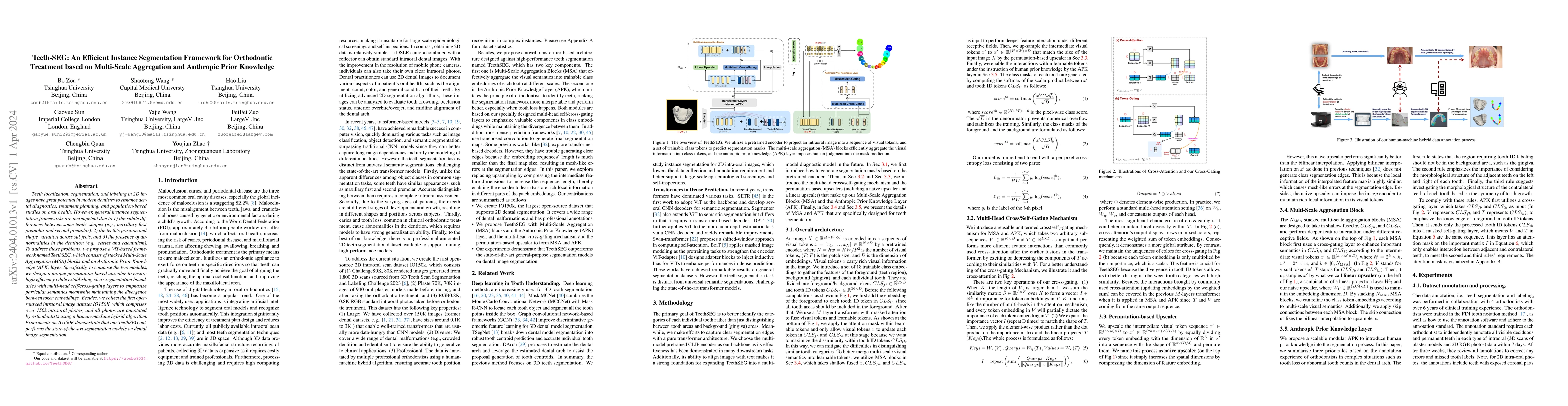 Thumbnail for Teeth-SEG: An Efficient Instance Segmentation Framework for Orthodontic
  Treatment based on Anthropic Prior Knowledge