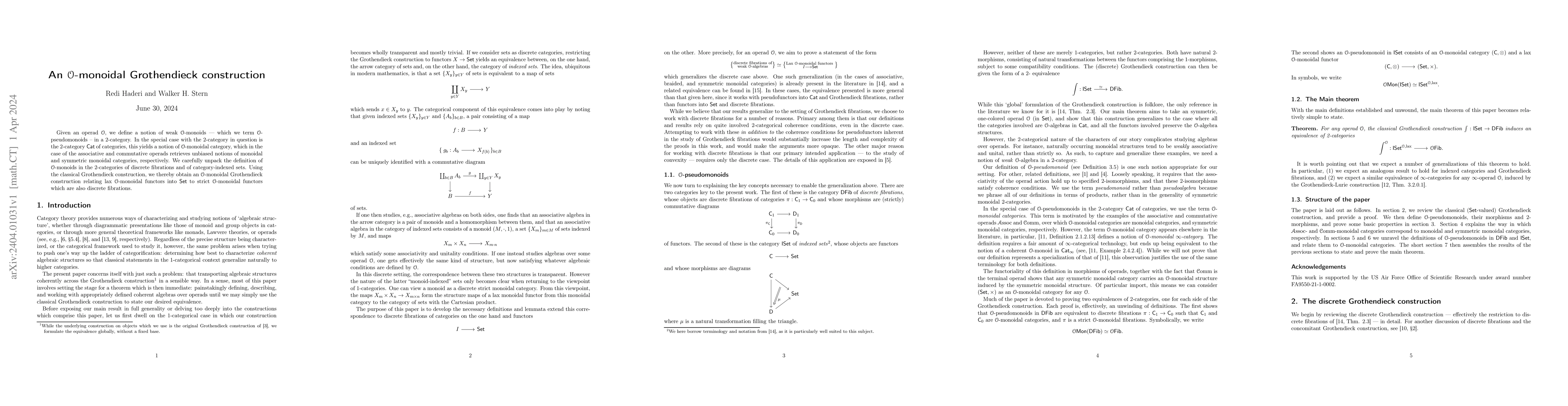 Thumbnail for An $\mathcal{O}$-monoidal Grothendieck construction