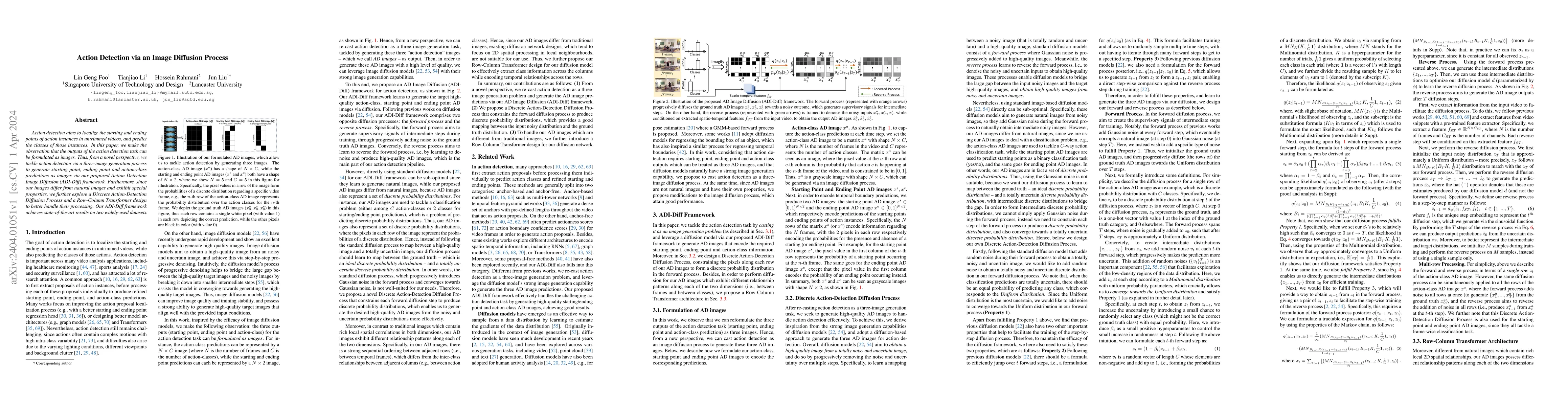 Thumbnail for Action Detection via an Image Diffusion Process