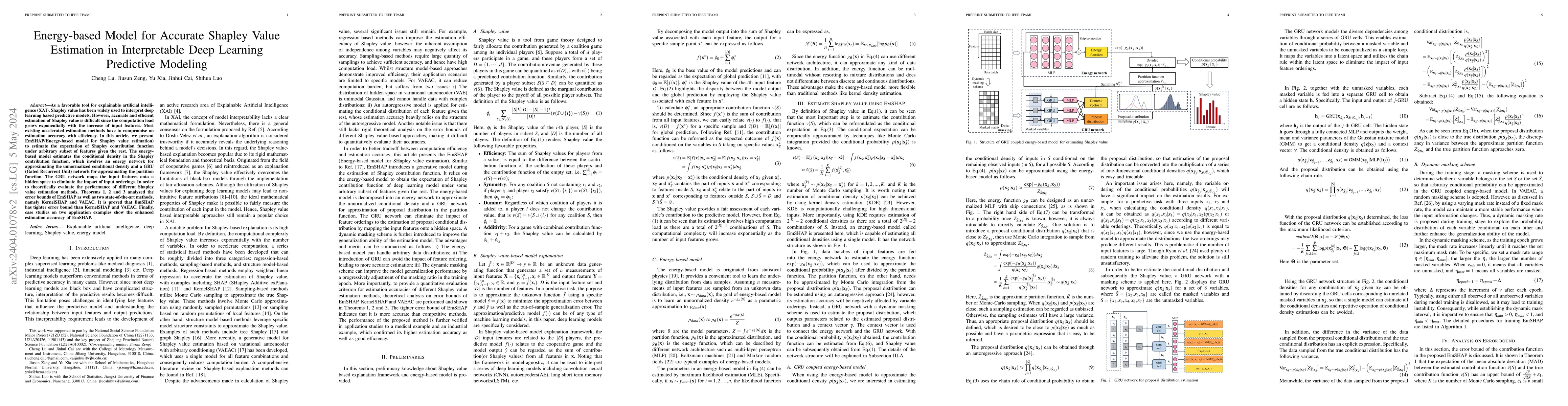 Thumbnail for Energy-based Model for Accurate Shapley Value Estimation in
  Interpretable Deep Learning Predictive Modeling