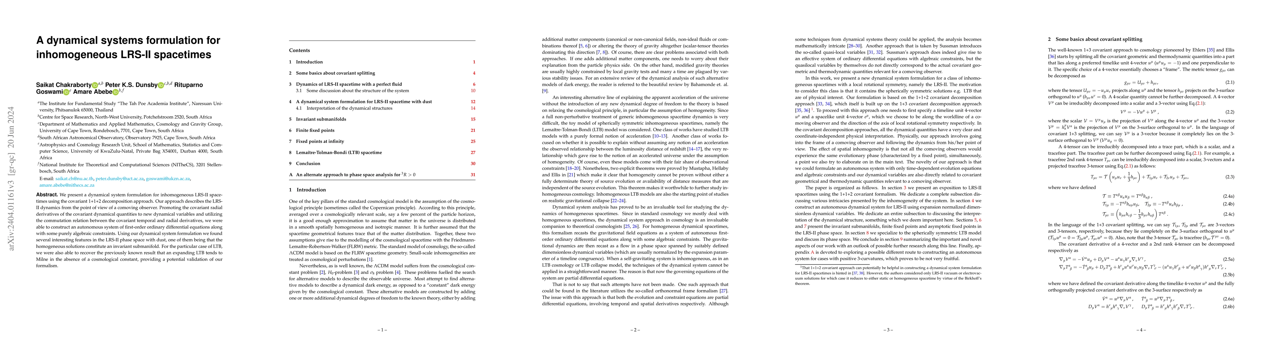 Thumbnail for A dynamical systems formulation for inhomogeneous LRS-II spacetimes