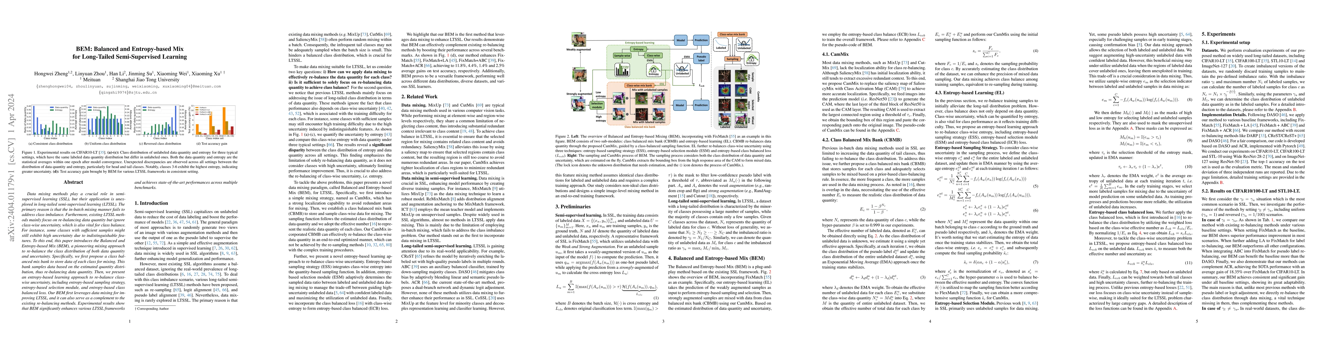 Thumbnail for BEM: Balanced and Entropy-based Mix for Long-Tailed Semi-Supervised
  Learning