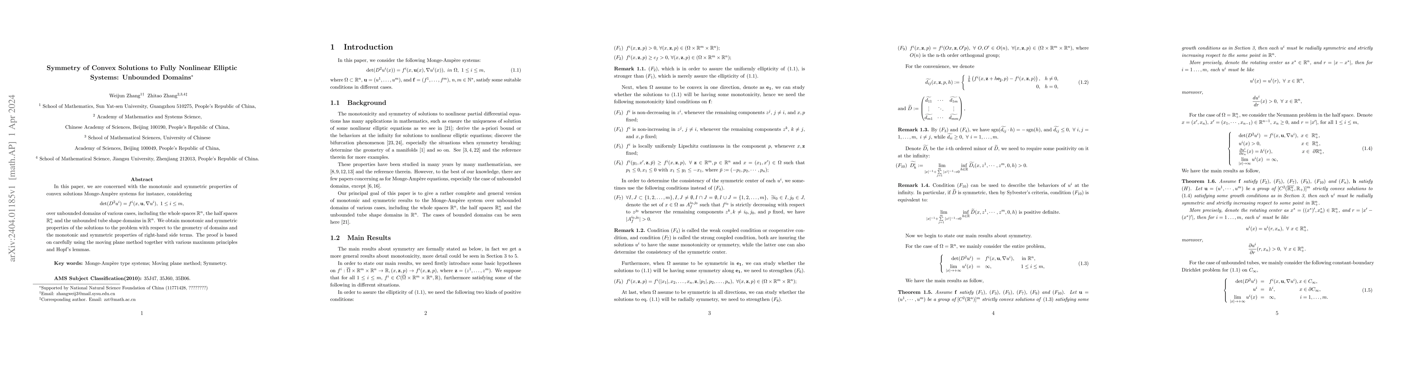 Thumbnail for Symmetry of Convex Solutions to Fully Nonlinear Elliptic Systems:
  Unbounded Domains